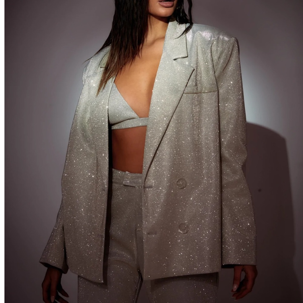 SLA the label: Gold Paloma blazer. Size XL. US size 12 (oversized)